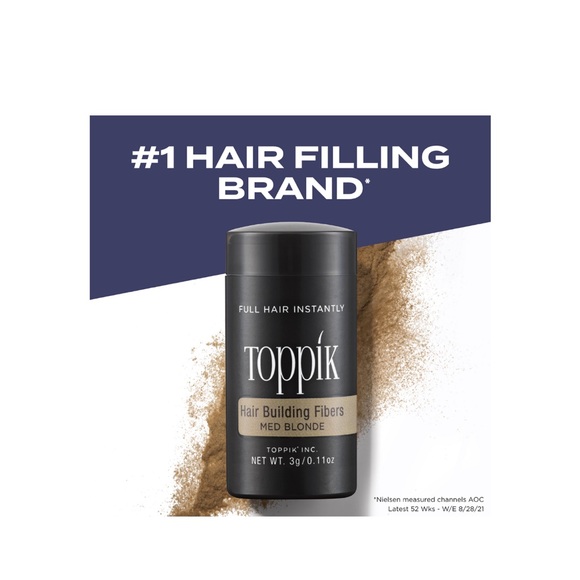 NWT Toppik Hair Building Fibers - Medium Blonde Size 0.97 oz - Picture 3 of 5